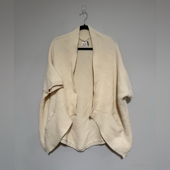 Akemi + Kin Cozy Open Front Shawl Cardigan One Size Neutral Lagenlook Minimalist - Picture 1 of 8